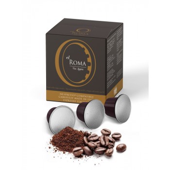 Кофе молотый в капсулах (стандарт NESPRESSO) Via Appia, 5,5 грx 10 шт,  EL ROMA