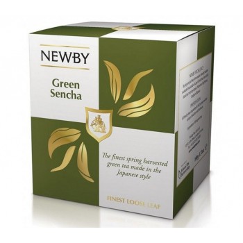 Чай зеленый Зеленая Сенча, картонная упаковка 100 г, Newby