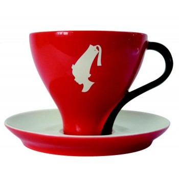 Чашка чайная с блюдцем, 180 мл, красная, Julius Meinl