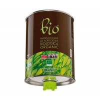 Кофе в зернах Bio Organic, 100% арабика, жестяная банка 3 кг, Molinari