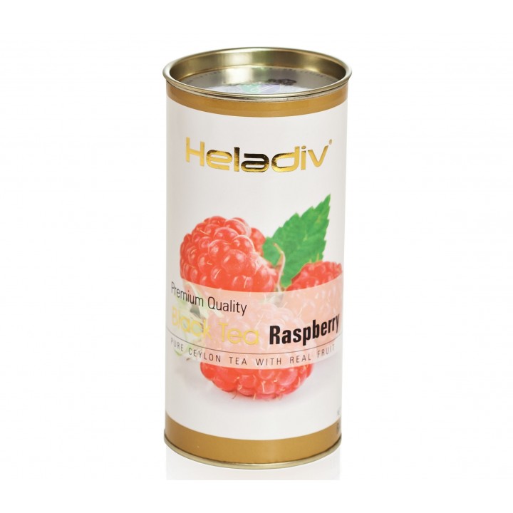 Чай черный листовой в тубе RASPBERRY, 100 г, Heladiv