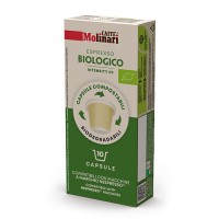 Кофе в капсулах для кофемашин Nespresso Bio Organic, 100% Арабика, 10 шт. по 5 г, Molinari