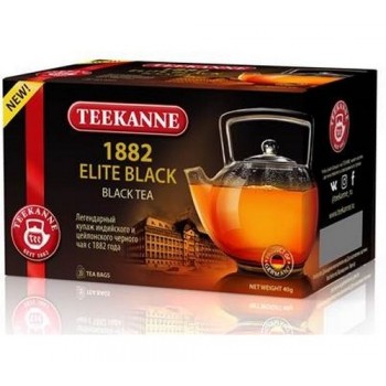 Чай черный 1882 ELITE BLACK, 20 пакетиков * 2 г, TEEKANNE