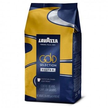Кофе в зернах Lavazza Gold Selection, 70% Арабика 30% Робуста, пакет с клапаном 1 кг, Lavazza