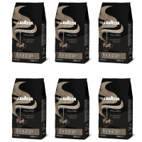НАБОР ИЗ 6 ШТУК: Кофе в зернах Lavazza Espresso Italiano Classico, ORIGINAL, 100% арабика, пакет с клапаном 1 кг * 6 штук, Lavazza
