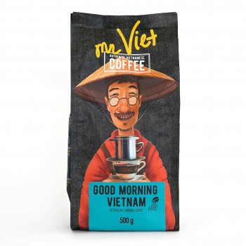 Кофе в зернах Mr. Viet "Good morning, Vietnam" / Мистер Вьет "Доброе утро, Вьетнам", 100% робуста, пакет 500 г
