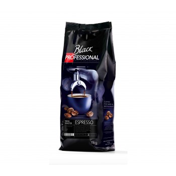 Кофе в зернах Espresso, 80% Арабика / 20% Робуста, 1 кг, Black Professional
