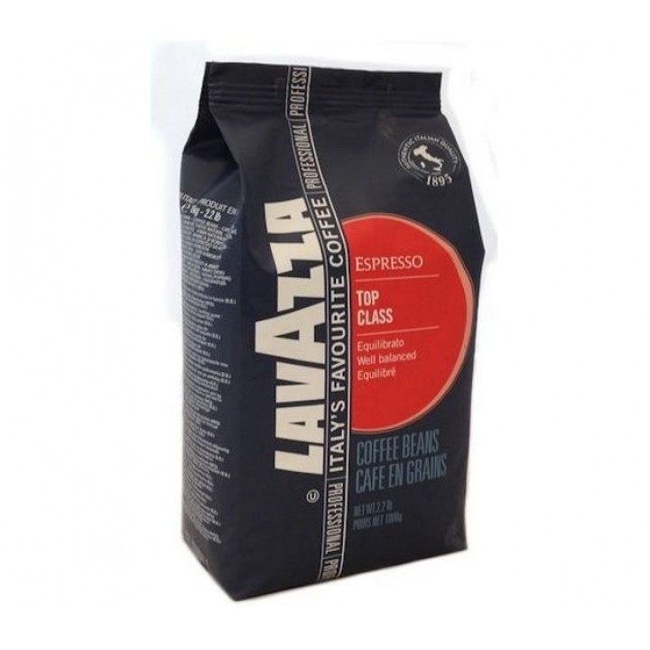 Кофе в зернах Top Class, пакет 1 кг, Lavazza