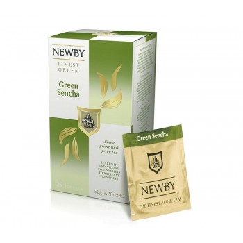 Чай зеленый Green Sencha, 25 пакетиков, Newby