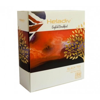 Чай черный ENGLISH BREAKFAST, 100 пакетиков, Heladiv