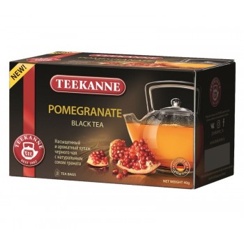 Чай черный Pomegranate с гранатом, 20 пакетиков * 2 г, TEEKANNE