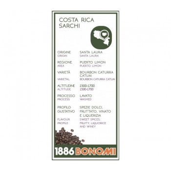 Кофе в зернах Costa Rica Sarchi, 100% арабика, 1 кг, Bonomi