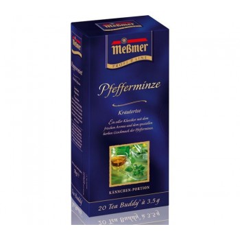 Чай травяной пакетированный для чайника Мята перечная, 20х3.5 г, Messmer