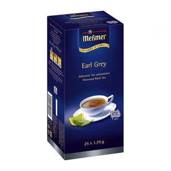 Чай черный пакетированный Эрл Грей, 25х1.75 г, Messmer
