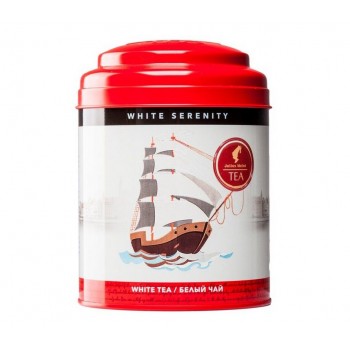 Чай белый White Serenity / Безмятежность, листовой, банка 50 г, Julius Meinl