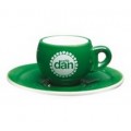 Чашка эспрессо Dan, 50 мл, зеленая, керамика, Danesi