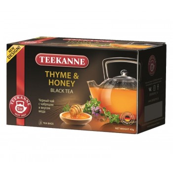 Чай черный Thyme & Thyme-Honey, 20 пакетиков * 2 г, TEEKANNE