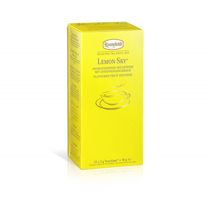 Чай фруктовый о вкусом лимона Teavelope Лимонное Небо, 25 шт. х 2 г, Ronnefeldt