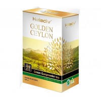 Чай листовой зеленый Golden Ceylon Green Gunpowder, 100 г, Heladiv