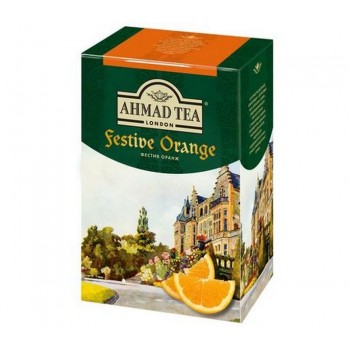 Чай черный Фестив Оранж с ароматом апельсина, 200 г, AHMAD TEA