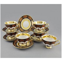Набор чайных пар на 6 персон, 0.2 л, фарфор,1 коллекция National Traditions, Rudolf Kampf