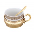 Чайный сервиз «Император» с золочением, фарфор/металл, Chinelli