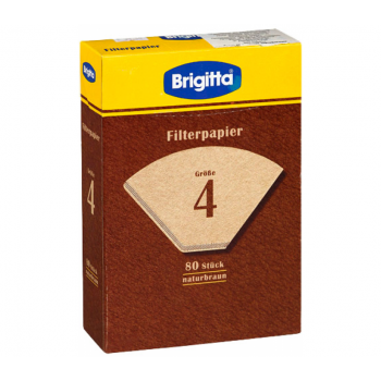 Фильтры бумажные Brigitta, размер 4, 80 шт., коричневые, Melitta