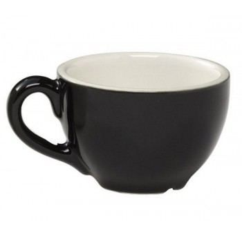 Чашка для капучино, 99 мл, черная, керамика, Cremaware