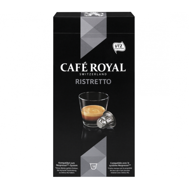 Кофе в капсулах Ristretto (для Nespresso), 10 шт., Cafe Royal