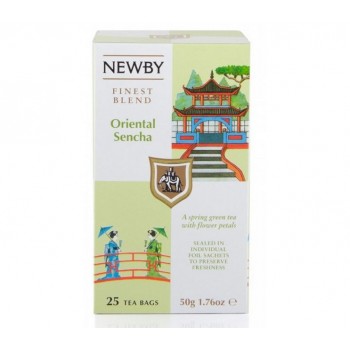 Чай зеленый Восточная сенча, 25 пакетиков, Newby