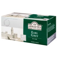 Чай черный с бергамотом Эрл Грей, 40 пакетиков без ярлычков х 2 г, AHMAD TEA