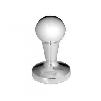 Темпер алюминиевый полированный, плоский, ручка шар, 57 мм, Motta