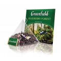 Чай черный Blueberry Forest с черникой, 20 пирамидок, Greenfield