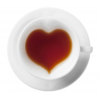 Набор для чая или кофе «Сердце» на 2 персоны, 100 мл, белый, фарфор, Souffle