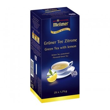 Чай зеленый пакетированный Зеленый чай лимон, 25х1.75 г, Messmer