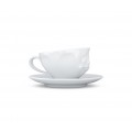 Чашка для кофе «Улыбка», белая, фарфор, Tassen