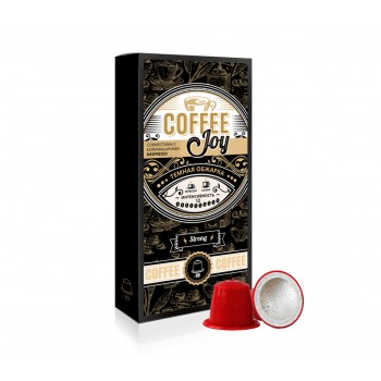 Кофе в капсулах CJ Strong, 50% Арабика / 50% Робуста, 10 шт., Coffee Joy