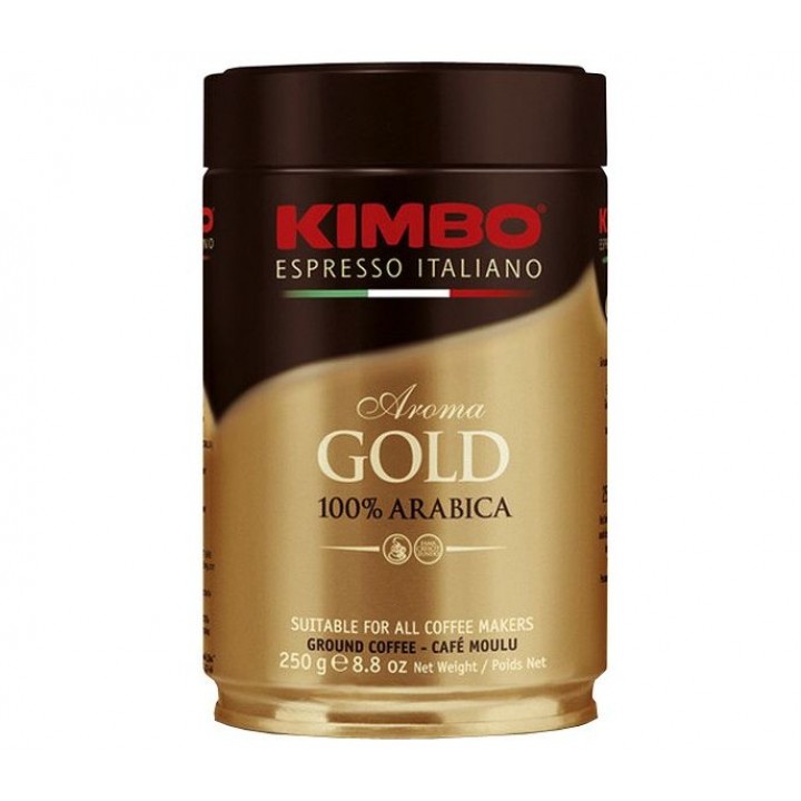 Кофе молотый Gold Arabica, 250 г, ж/б, KIMBO