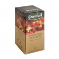 Чай травяной Wildberry Rooibo, 25 пакетиков, Greenfield