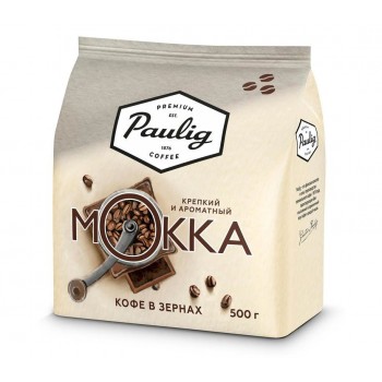 Кофе в зернах Mokka, 100% Arabica, 500 г, Paulig