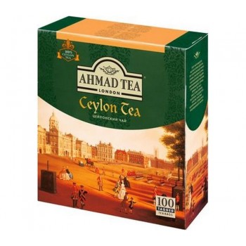 Цейлонский чай, 100 пакетиков с ярлычками х 2 г, AHMAD TEA