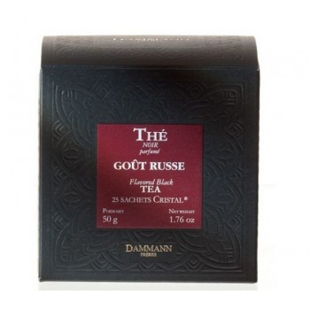 Чай черный Gout Russe «Русский вкус», картонная коробка 2х25 шт., 50 г, Dammann