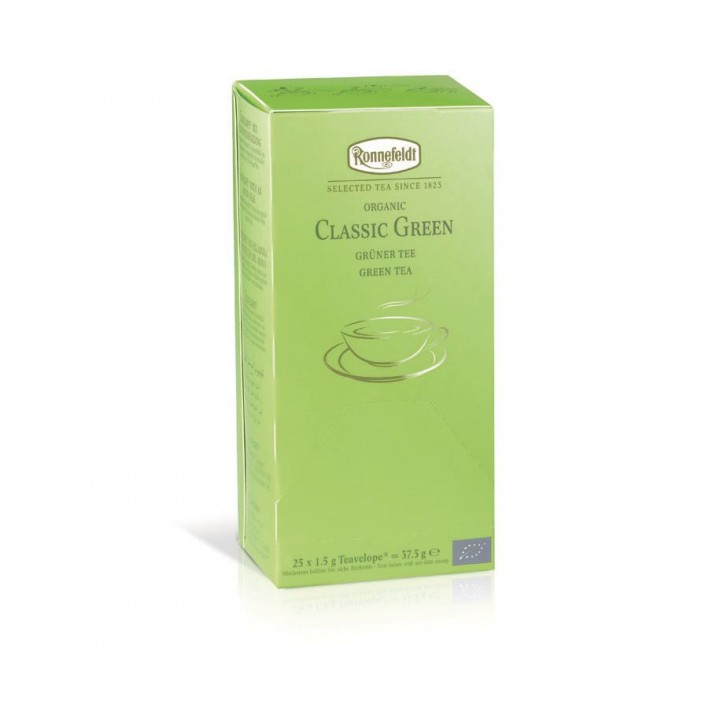 Чай зеленый классический Teavelope, 25 шт. х 1,5 г, Ronnefeldt