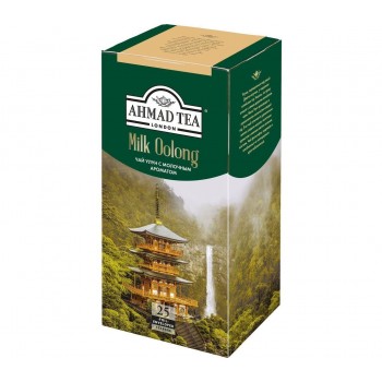 Чай Милк Улун с ароматом молока, 25 пакетиков с ярлычками в конвертах из фольги х 2 г, AHMAD TEA