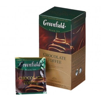 Чай черный Chocolate Toffee, 25 пакетиков, Greenfield