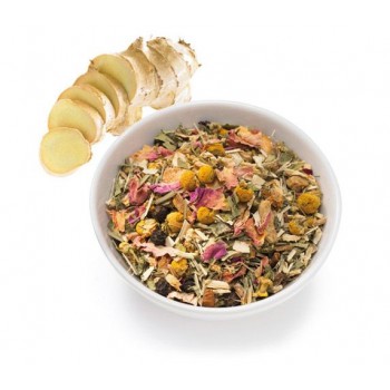 Чай травяной листовой Herbs&Ginger / Аюрведа Травы и имбирь, 100 г, Ronnefeldt