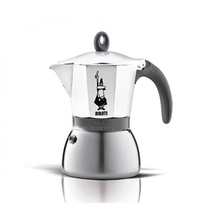 Гейзерная кофеварка MOKA INDUZIONE на 6 чашек 360 мл, белая, Bialetti