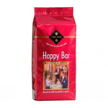 Кофе в зернах HAPPY BAR, 80% Арабика / 20% Робуста, 1 кг, Milani