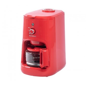 Капельная кофеварка со встроенной кофемолкой CM0400G/RD, красная, Oursson