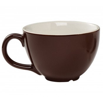 Чашка, 340 мл, коричневая, керамика, Cremaware